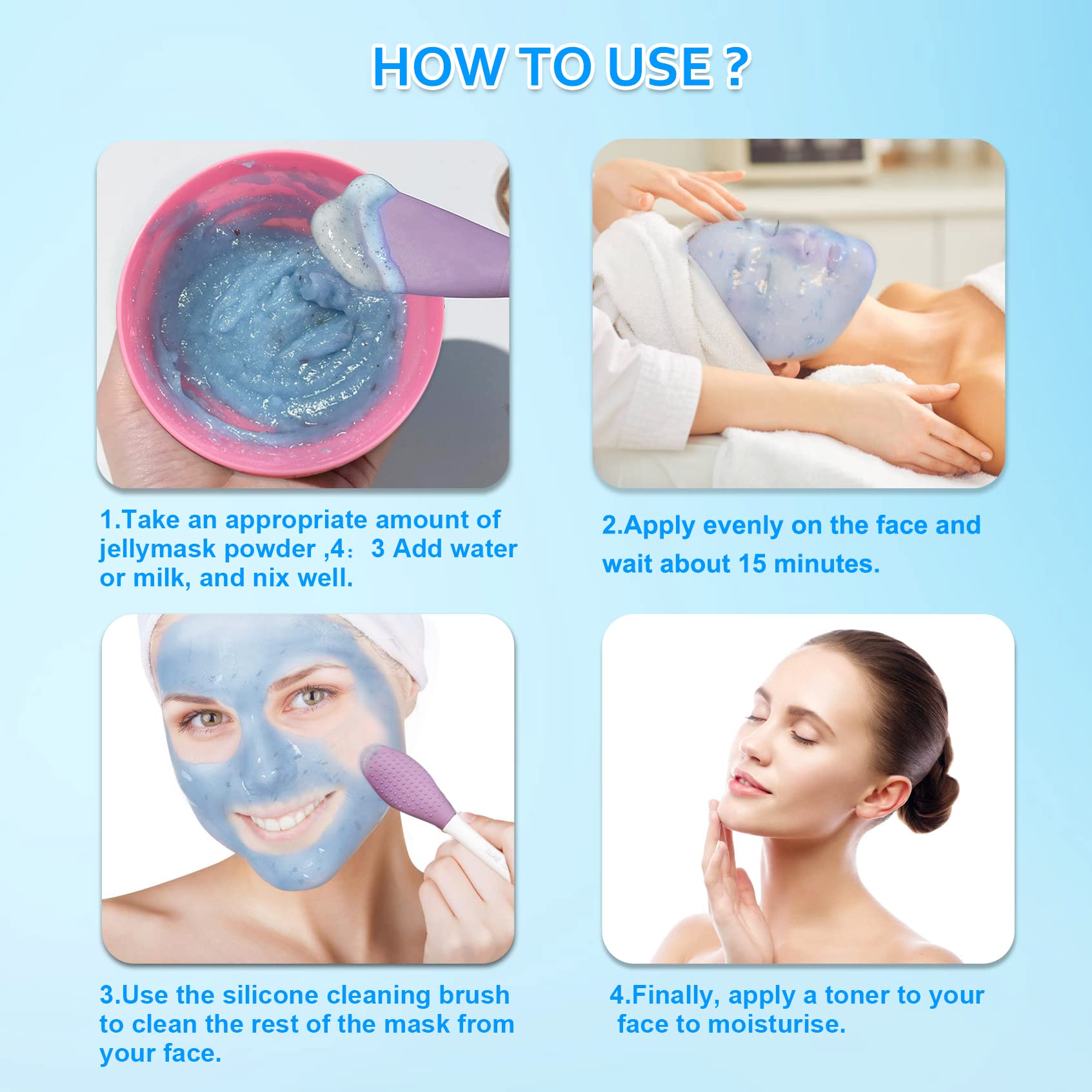Ouhans mask removal and rinse reveals refreshed skin