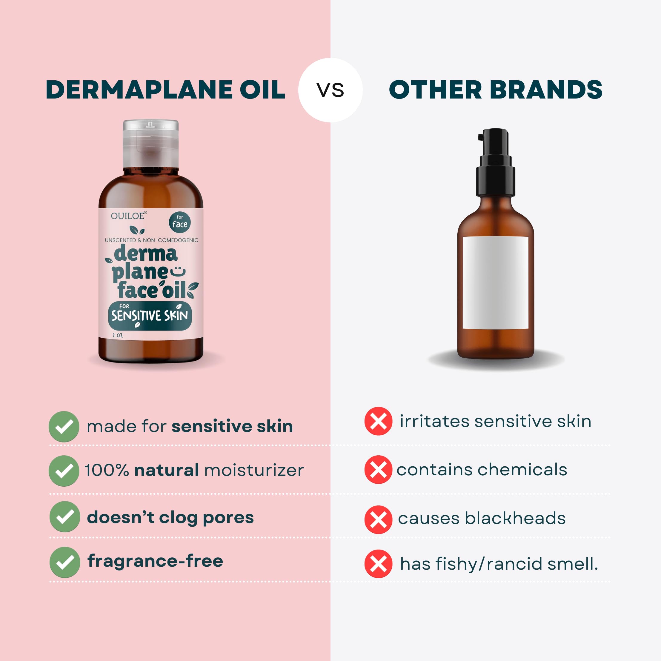 Dermaplane-ready oil beside razor shows protective barrier during shaving.