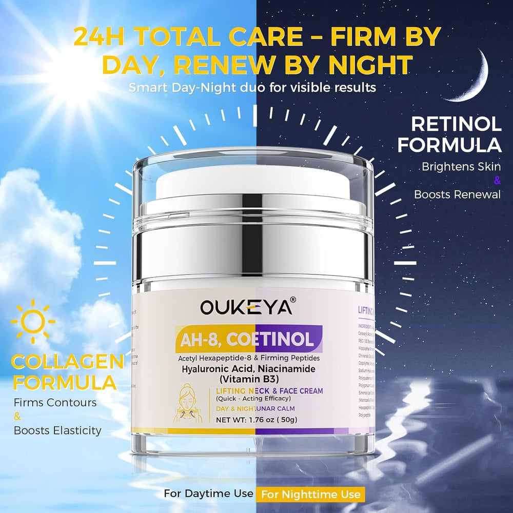 OUKEYA neck, face, chest application for smooth, even texture