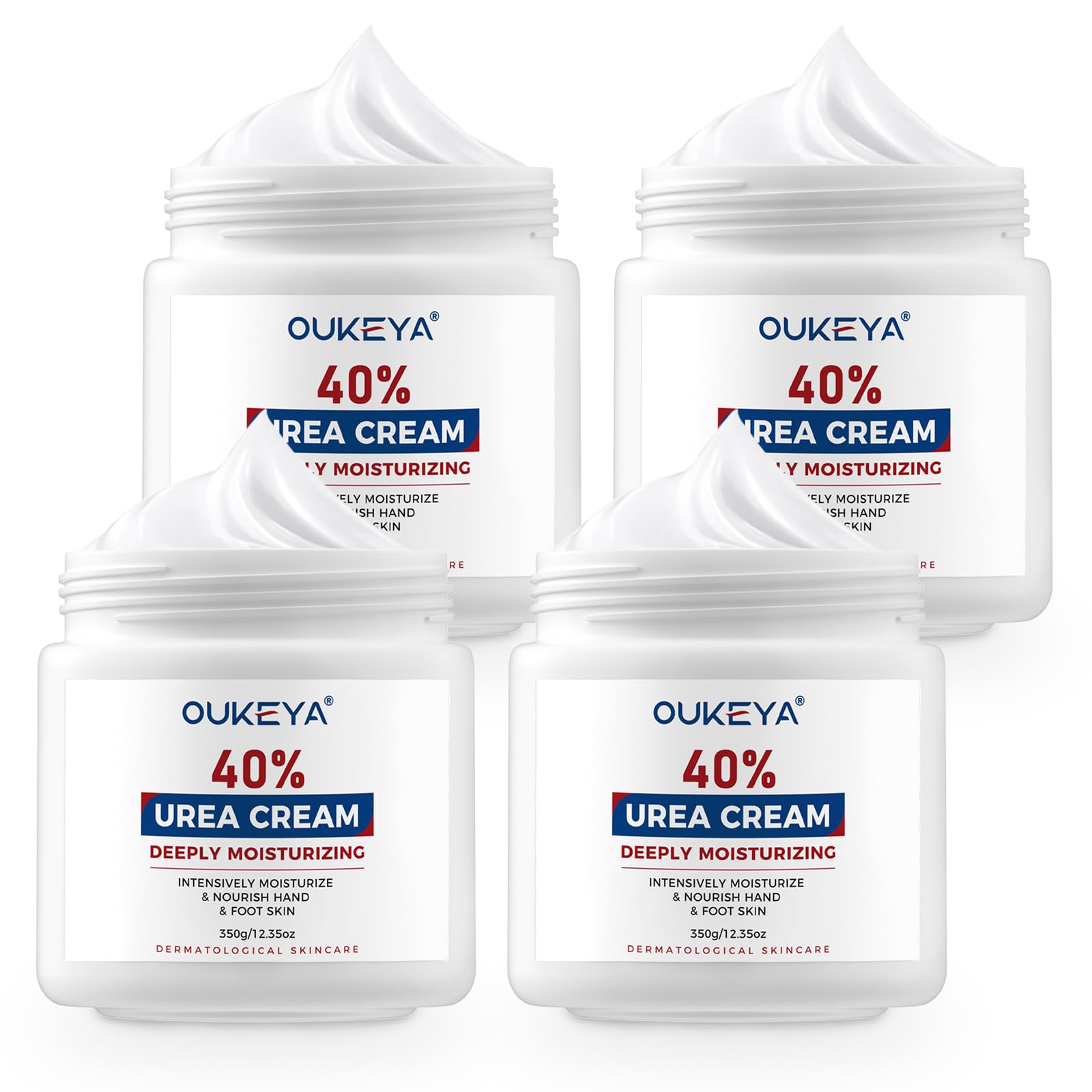 OUKEYA Urea Cream 40% in box for dry skin on feet and hands