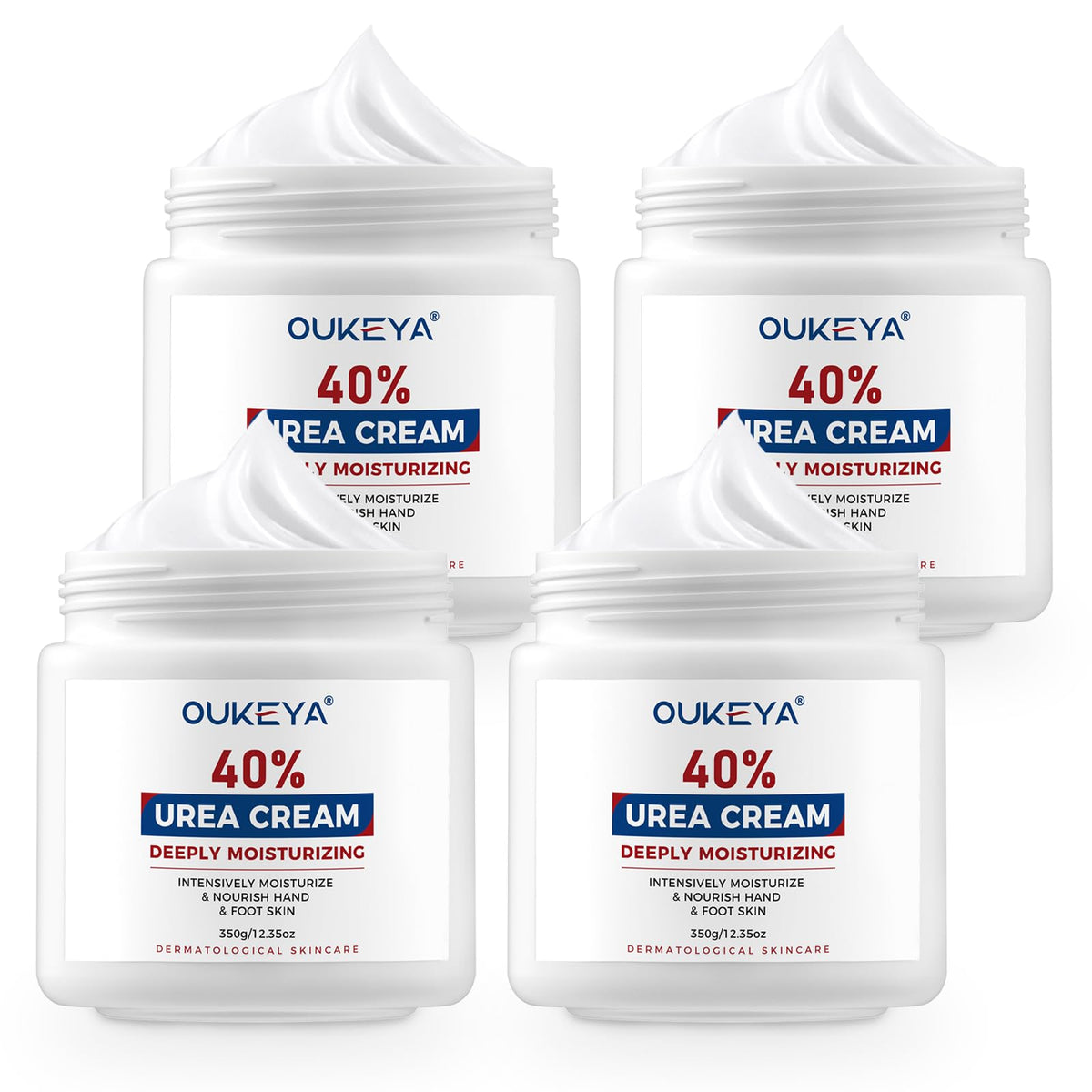 OUKEYA Urea Cream 40% in box for dry skin on feet and hands