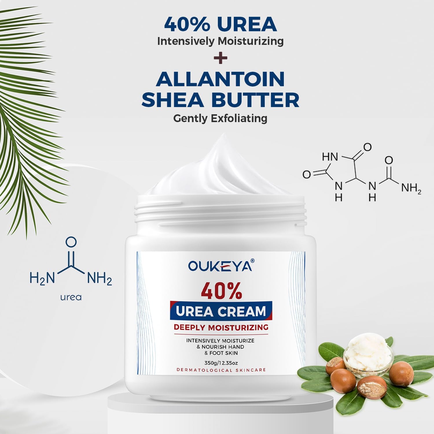 OUKEYA Urea Cream 40% hand application soothing dry skin
