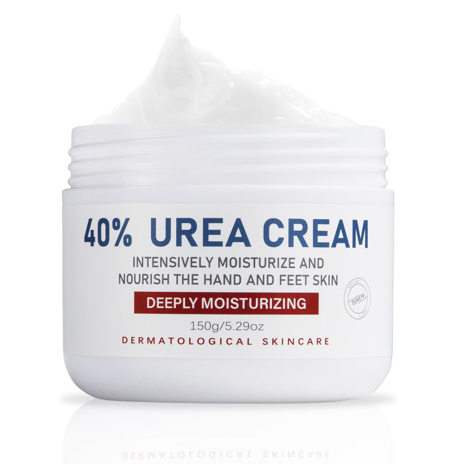 OUKEYA Urea Cream 40% packaging for premium foot and hand care.