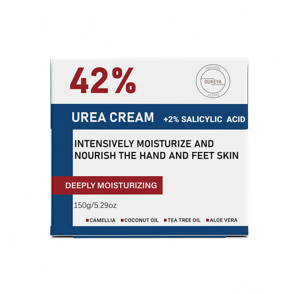 OUKEYA urea cream 42% softening calluses on thick skin.