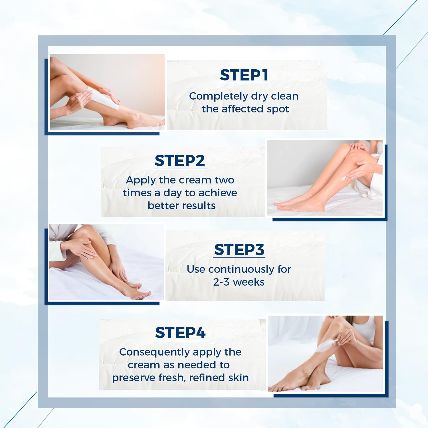 OUKEYA foot care close-up highlights moisturizing and gentle exfoliation