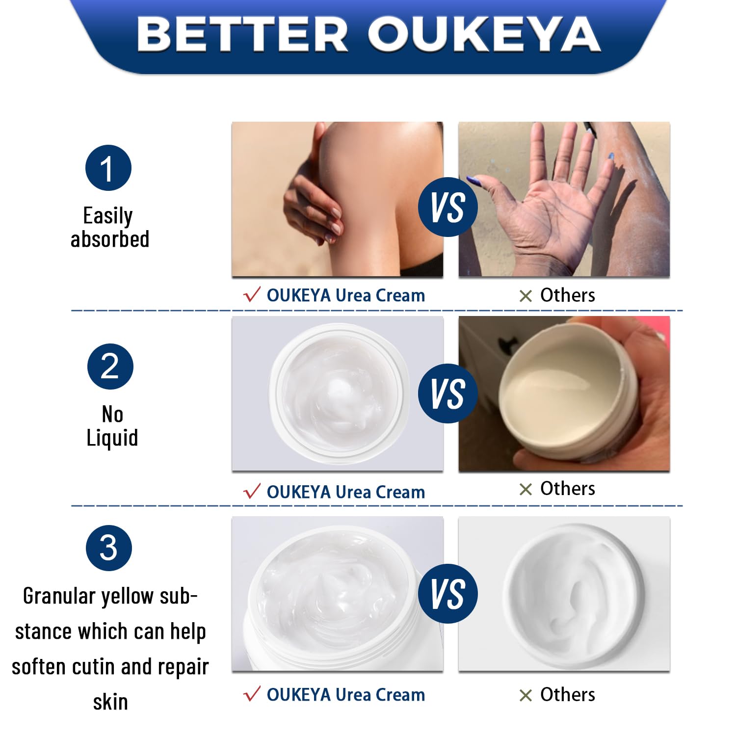 OUKEYA natural ingredients visual featuring glycerin, camellia, aloe