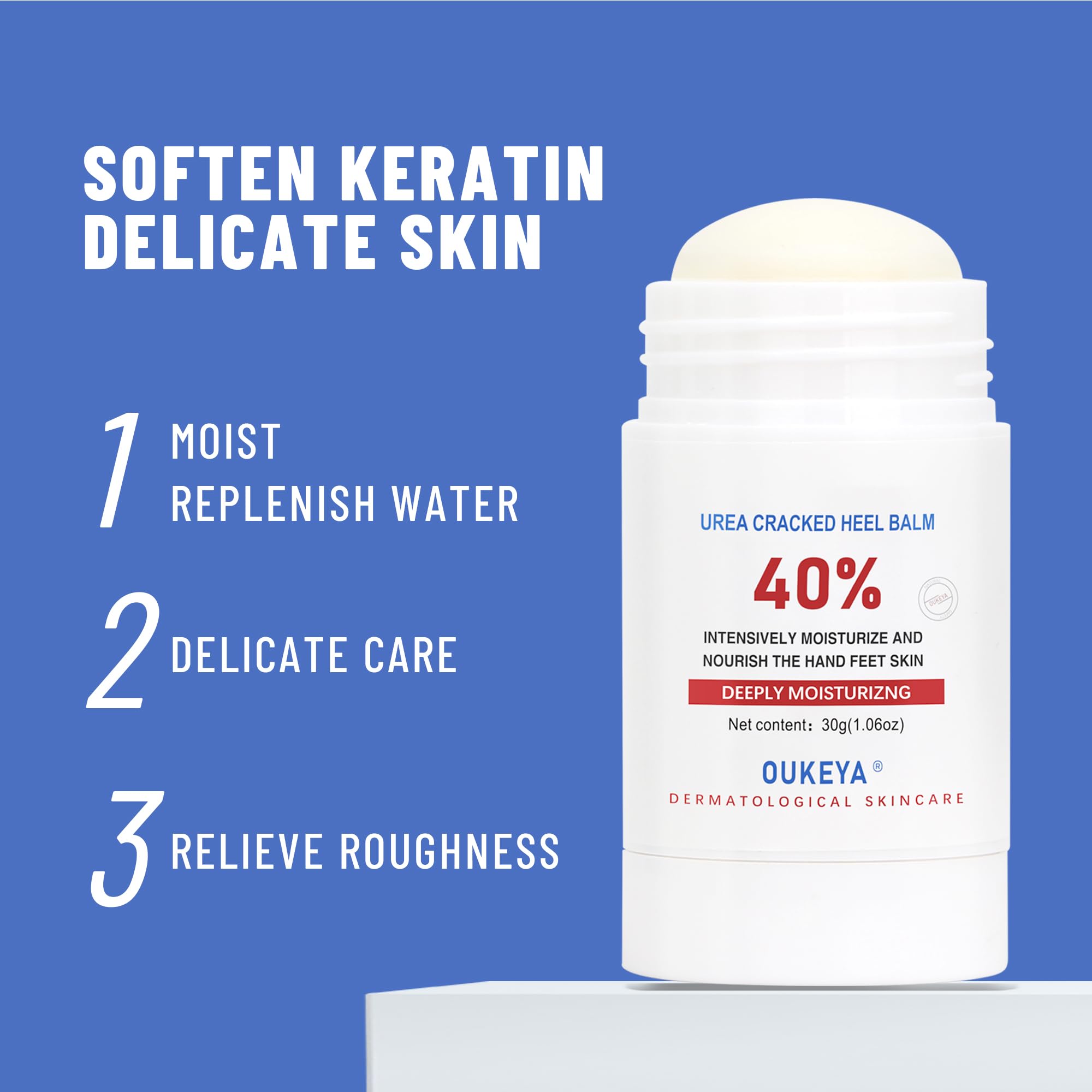 OUKEYA on-the-go skincare for heels and rough patches