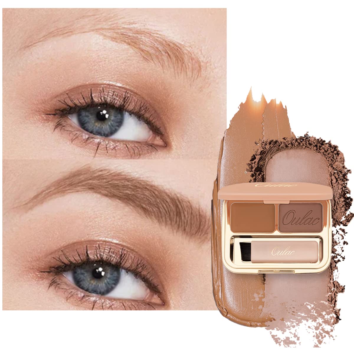 Oulac Brow Kit Ginger Palette delivers natural-looking color for everyday brows.