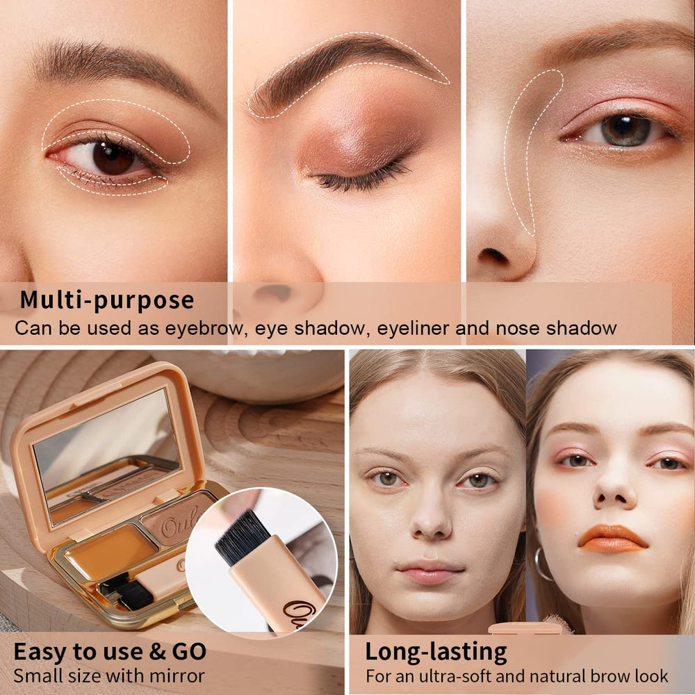 Oulac Brow Pomade Ginger Pot offers precise, defined shaping.