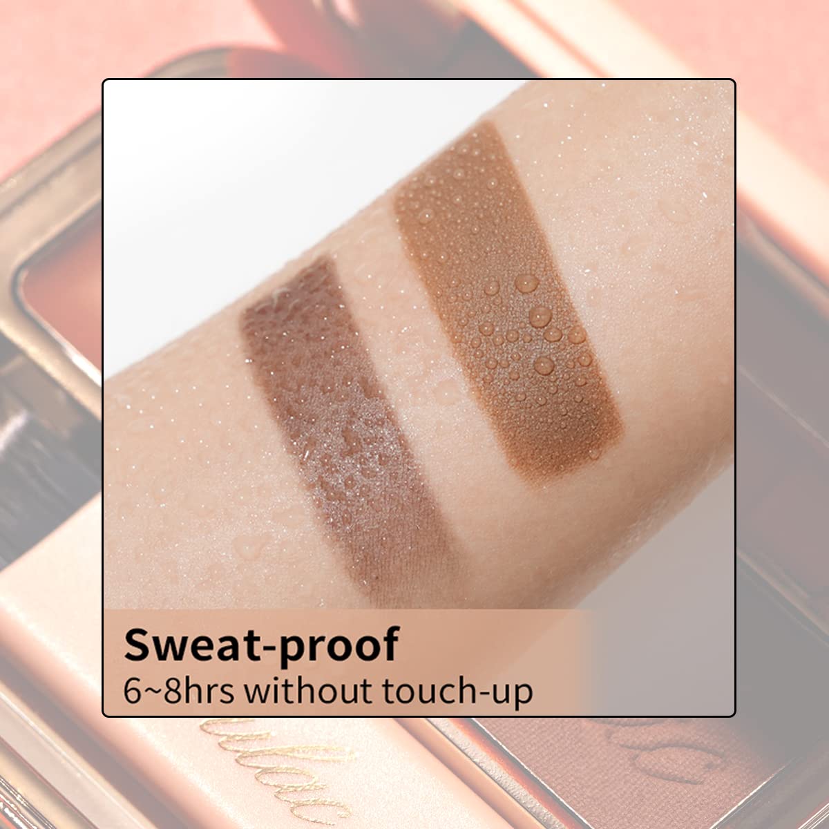 Oulac Brow Powder Ginger Pan provides soft, blendable color.