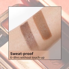 Oulac Brow Powder Ginger Pan provides soft, blendable color.