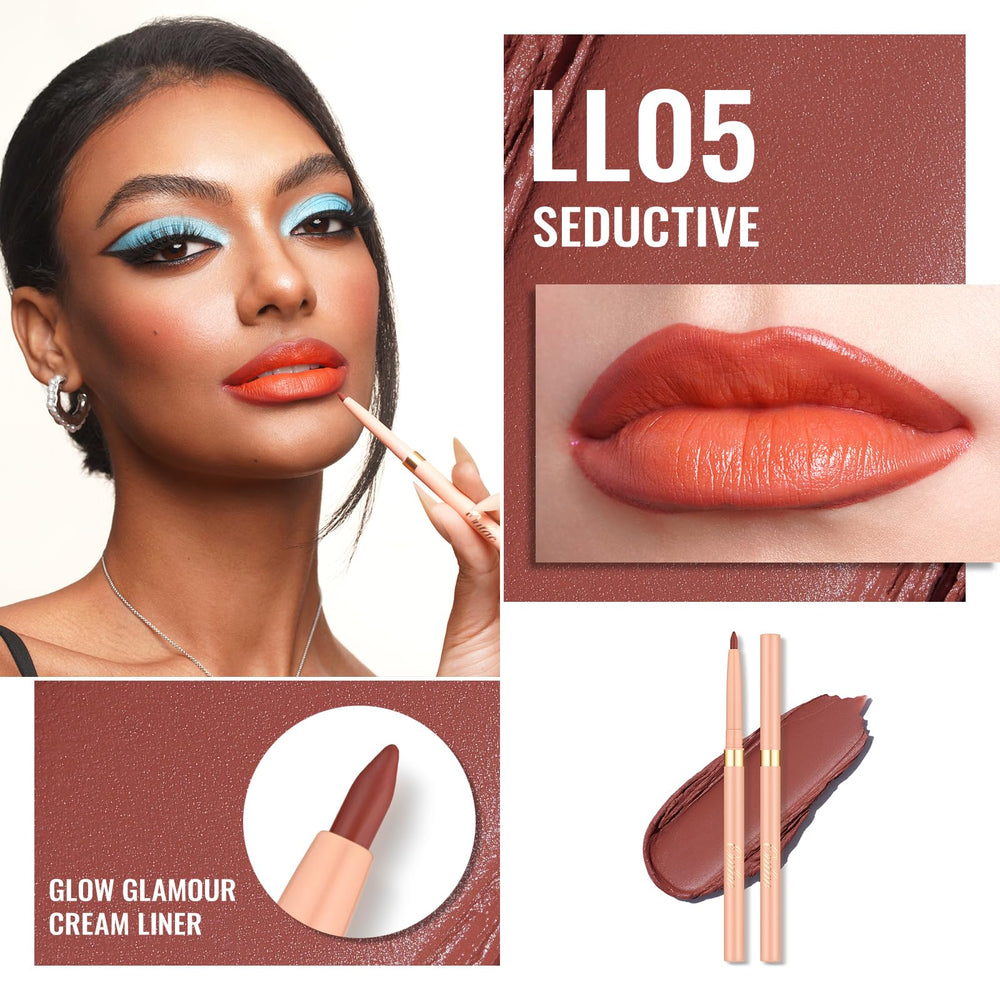 Oulac lip liner waterproof formula lasts long for defined lip edges