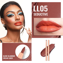 Oulac lip liner waterproof formula lasts long for defined lip edges