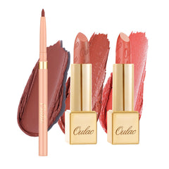 Oulac metallic shine lipstick for bold shimmer and day-to-night looks