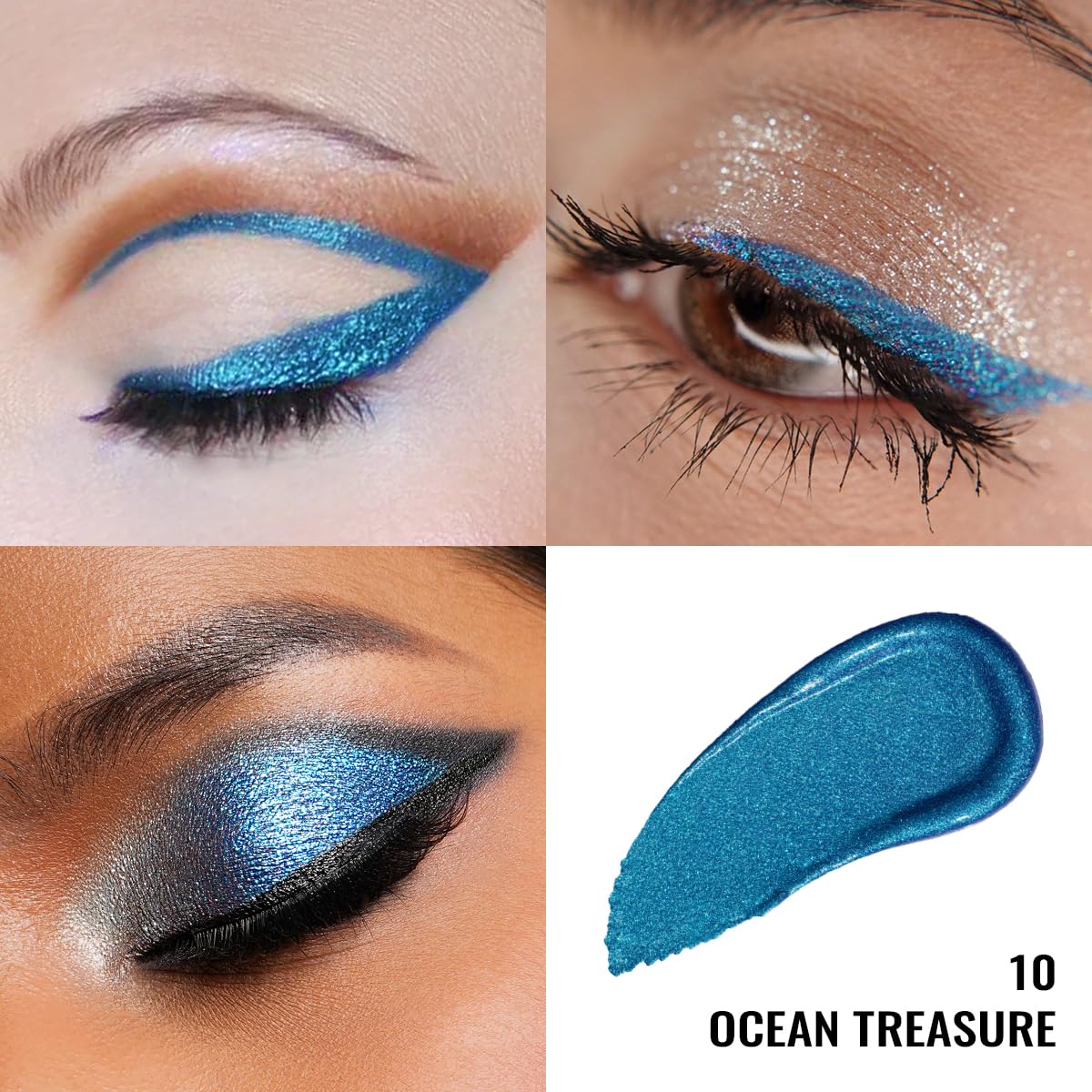 Oulac quick-dry liquid eyeliner offers precise blue line with minimal smudge
