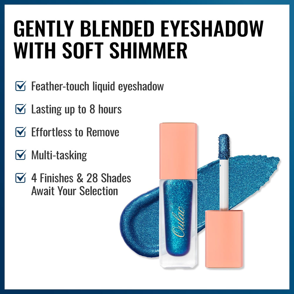 Oulac shimmer eyeshadow adds depth with crease-resistant luminous finish