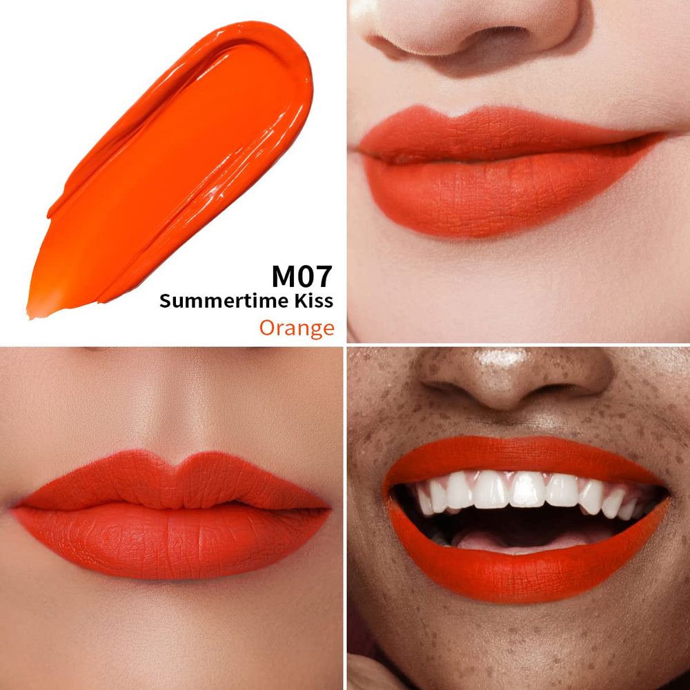 Oulac Soft matte finish lip color applied for a modern look