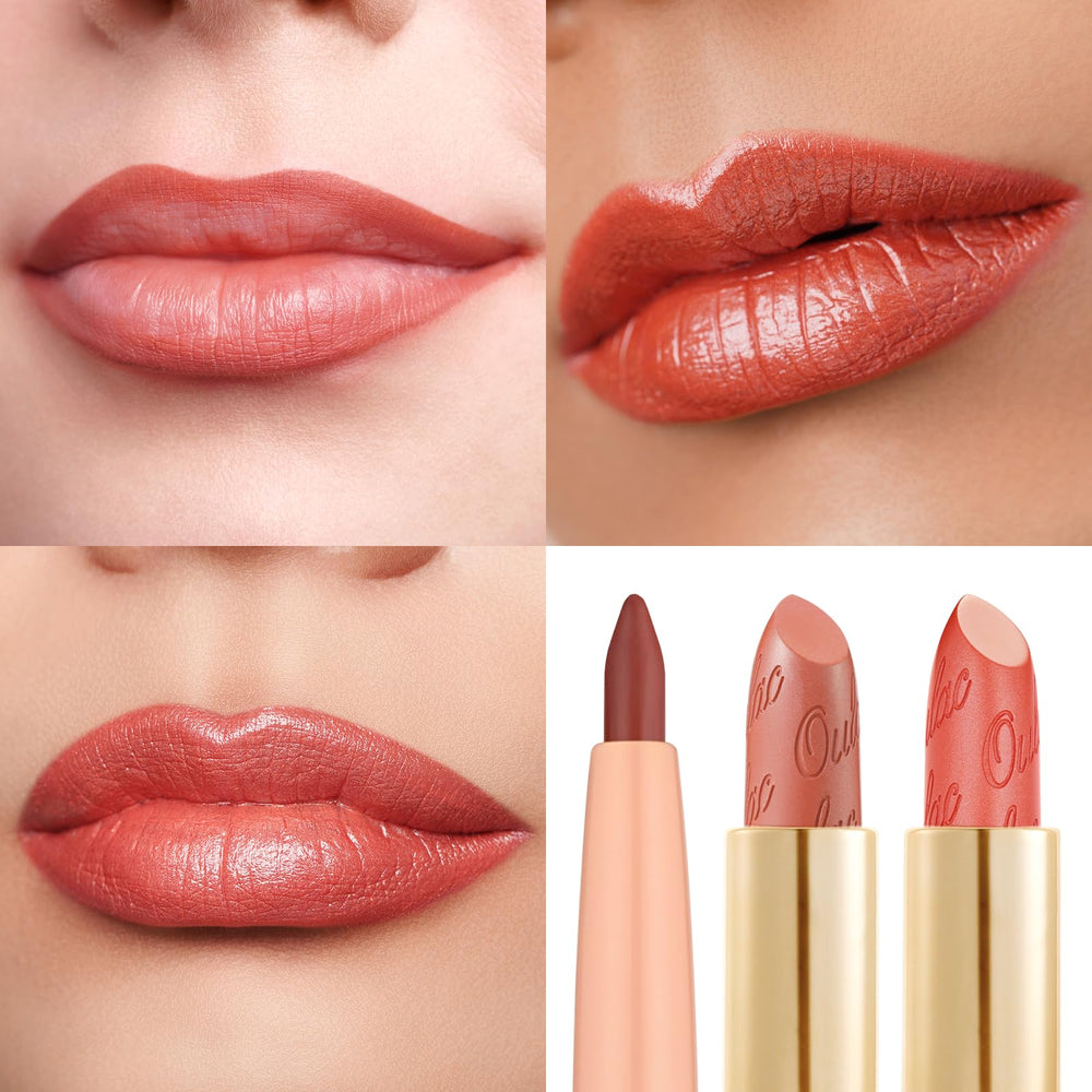 Oulac lipstick with Vitamin E and castor oil keeps lips hydrated all day