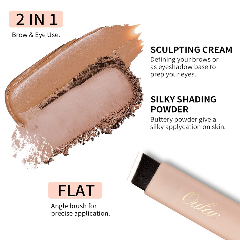 Oulac Waterproof Brow Makeup resists smudging during workouts or humidity.