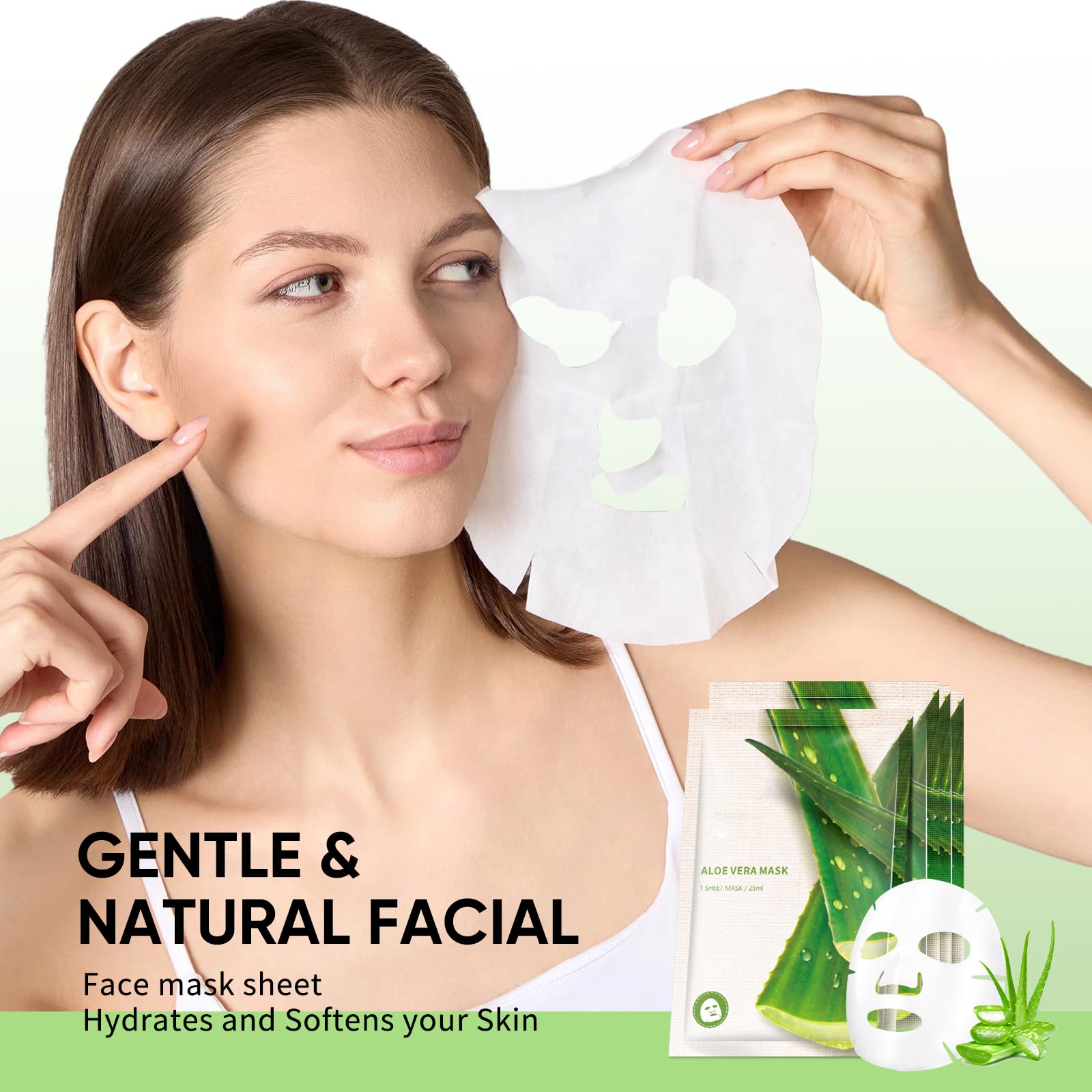 OUPEICHARM Aloe Vera mask gift-ready packaging suits thoughtful skincare gifts.