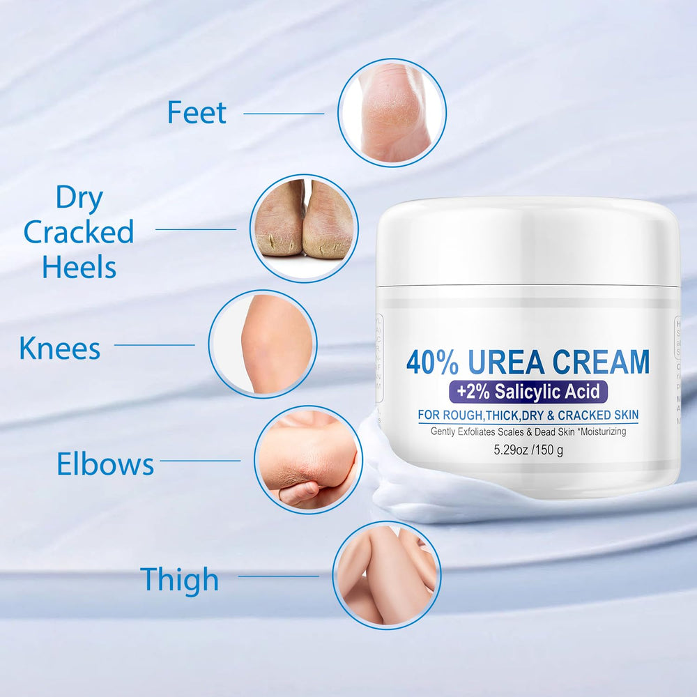 OUPEICHARM Urea Foot Cream packaging label with clean branding and information.