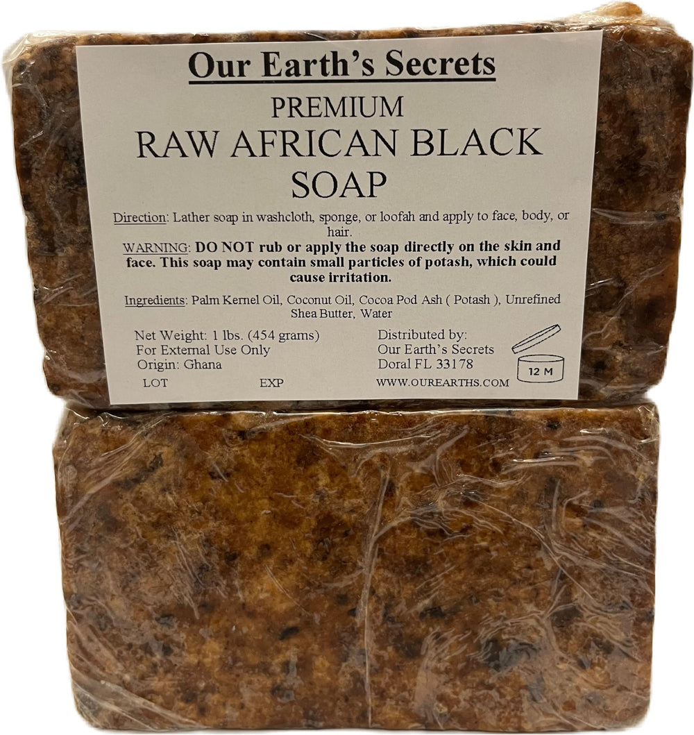 Our Earth's Secrets soap bar with traditional Ghanaian craft symbolism for natural cleansing