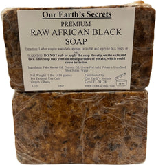 Our Earth's Secrets soap bar with traditional Ghanaian craft symbolism for natural cleansing