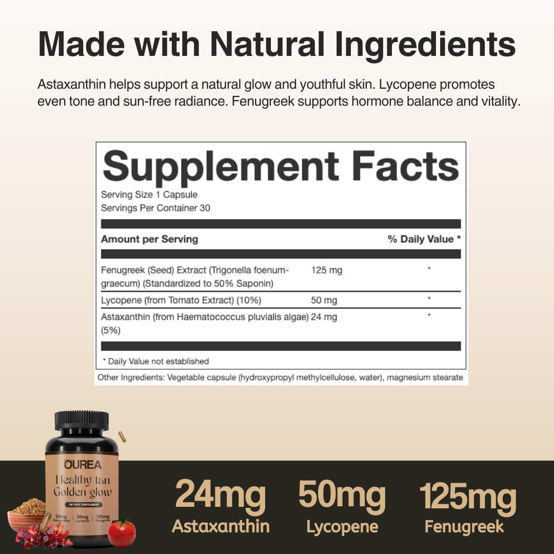 Ourea bottle with capsules emphasizes a simple wellness ritual.