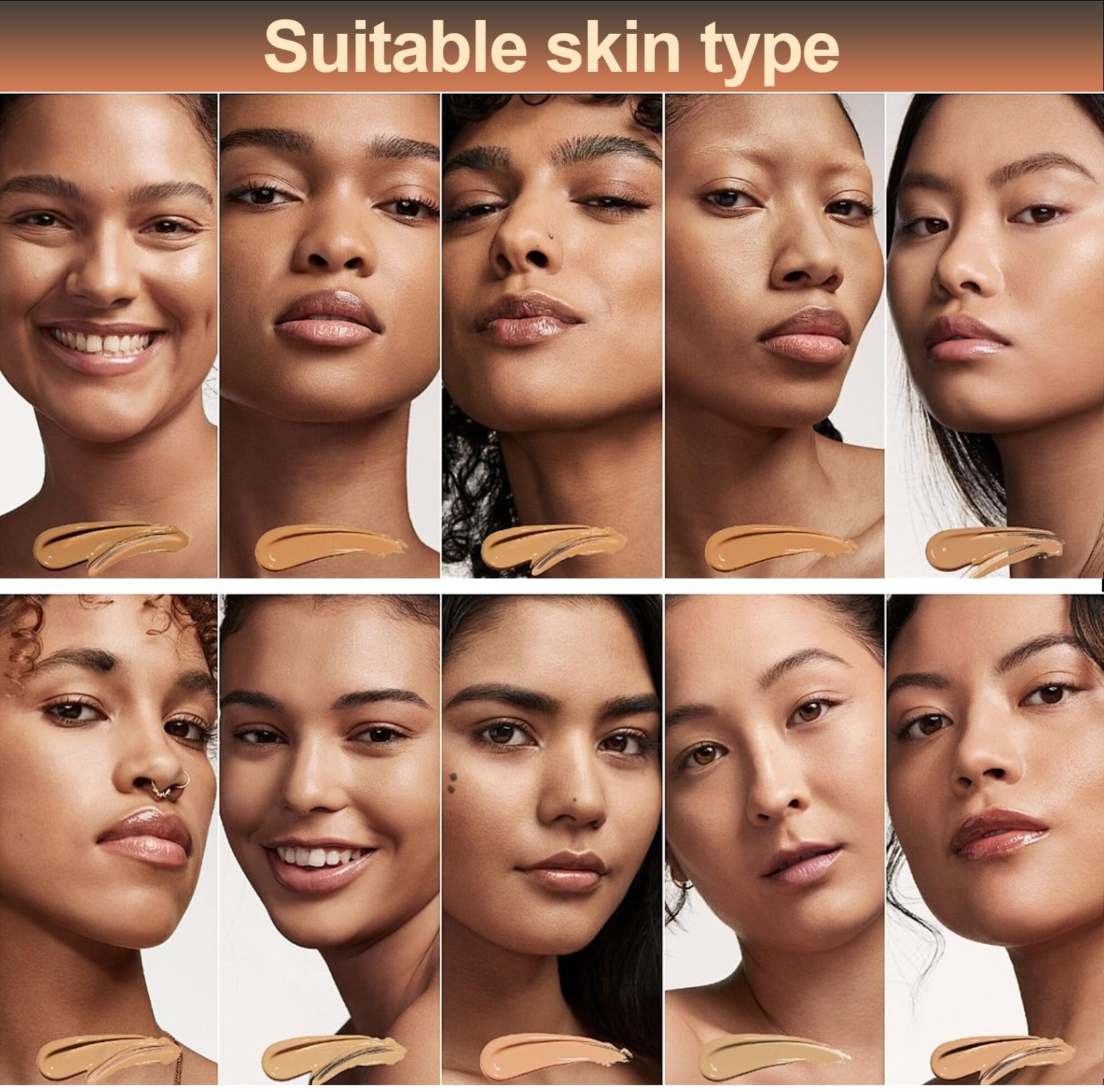 OUSHANG all-skin-types makeup with lightweight, hydrating feel for daily use.