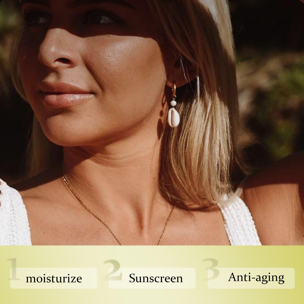 OUSHANG foundation application on skin highlights hydrating finish.