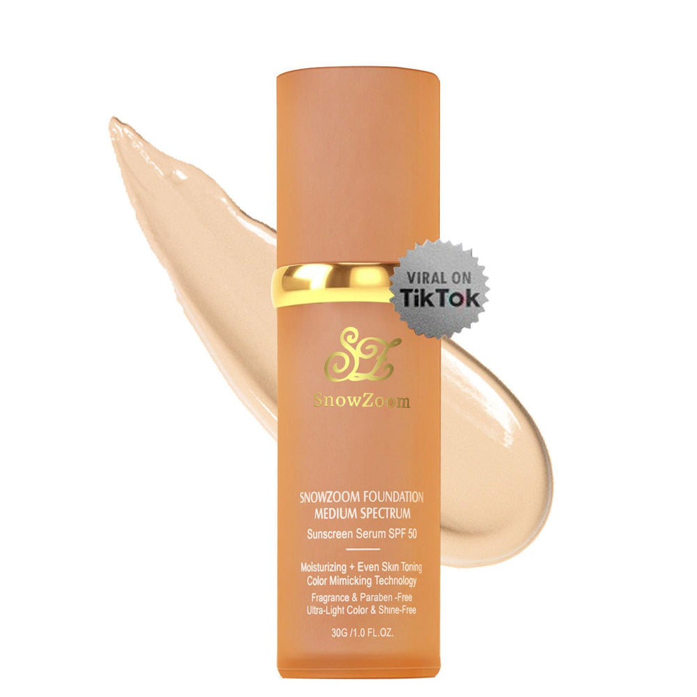 OUSHANG foundation bottle close-up showing hydrating, luminous finish.