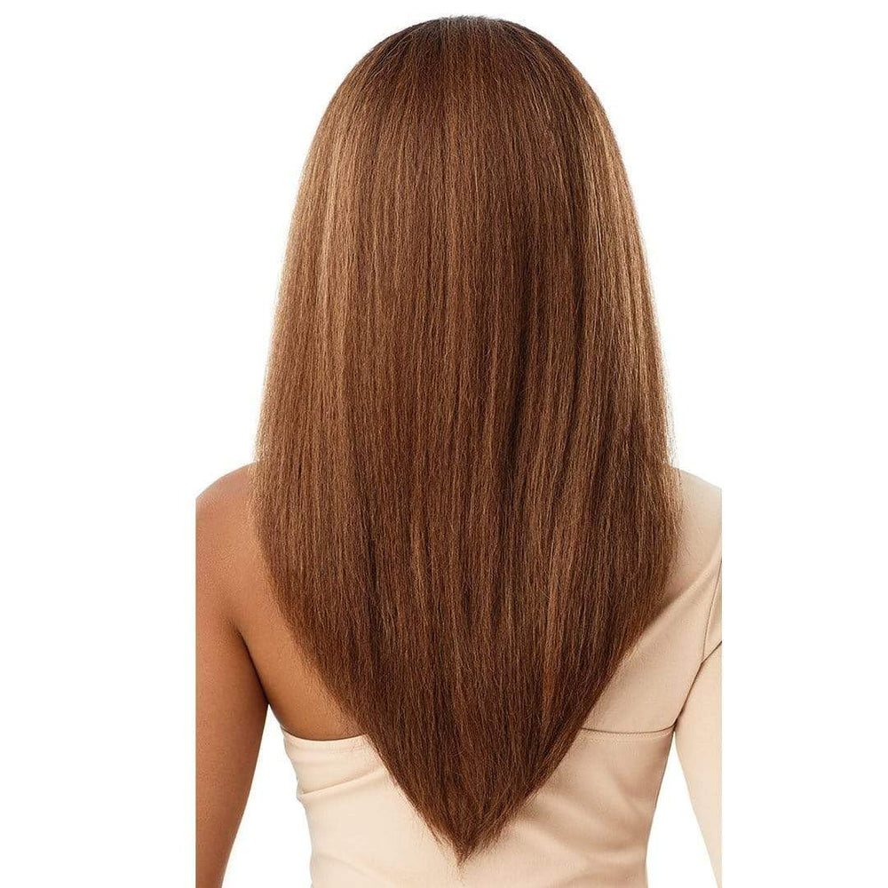 Outre Neesha half wig cap provides a comfortable, secure fit.