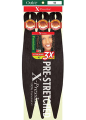 Outre X-Pression braid 42-inch pack enables fast, easy styling in Off Black 1B.