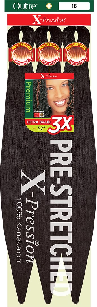 Outre X-Pression Braid lightweight 52-inch length for comfortable wear.