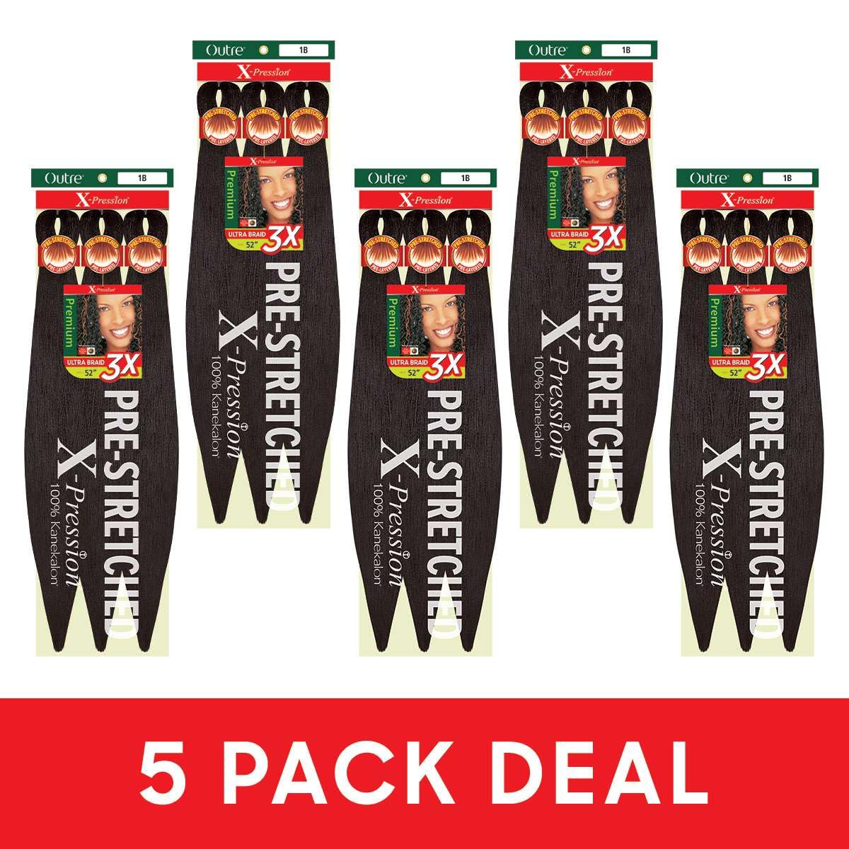 Outre X-Pression Braid pre-stretched for smoother, quicker twists