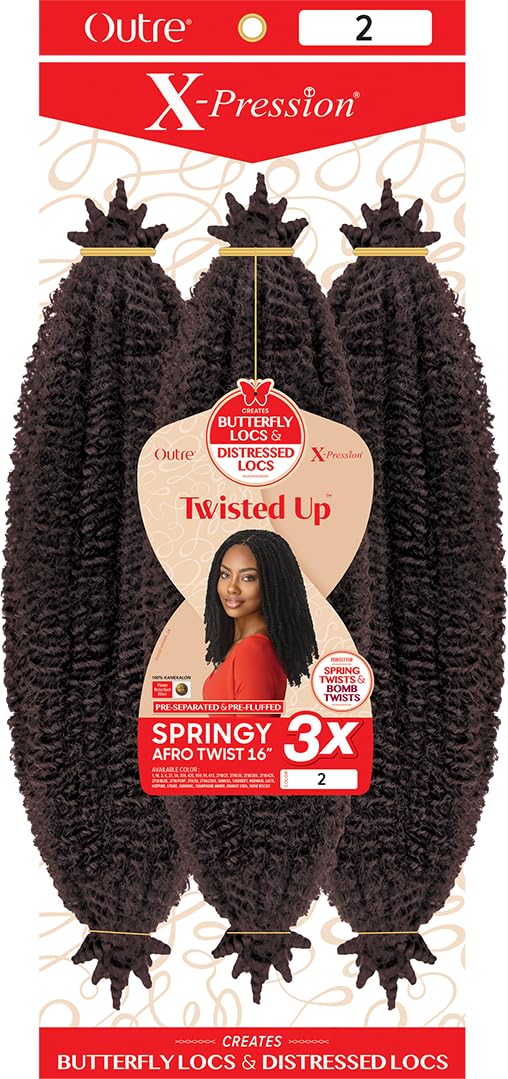 Outre X-Pression Twisted Up 3-pack provides triple-pack convenience in Dark Brown 2.