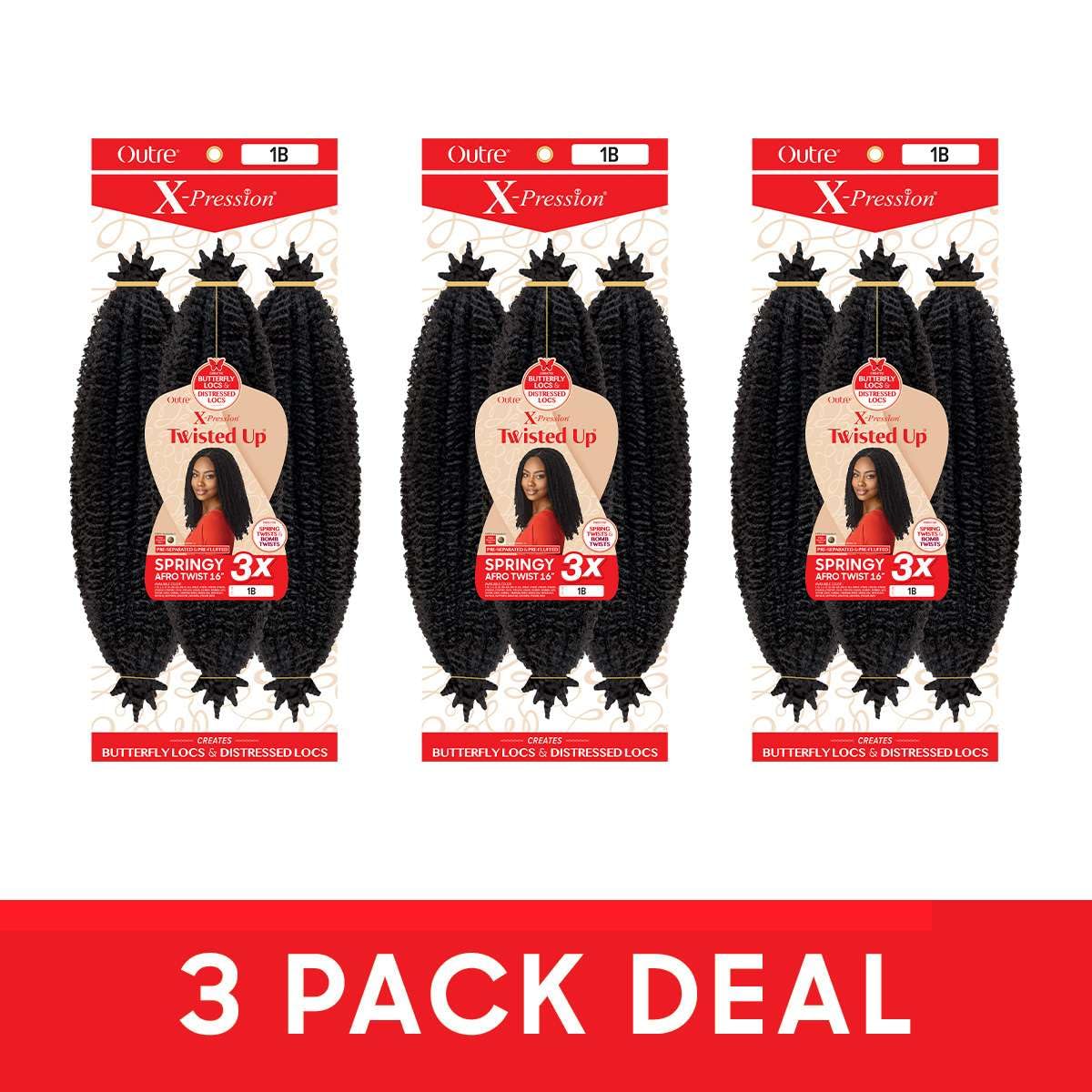 Outre X-Pressedion Twisted Up compact curls allow variety of locs and twists.