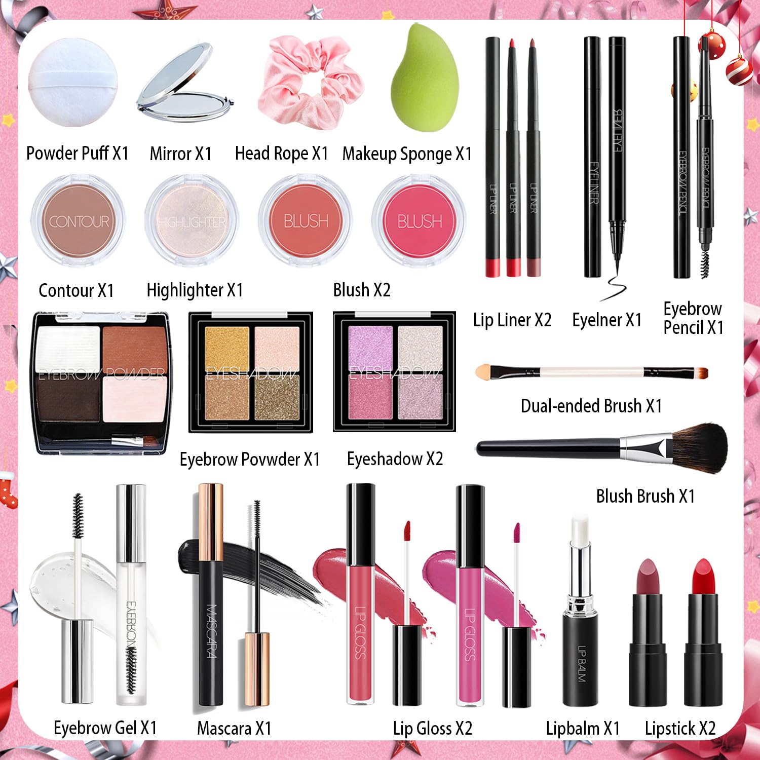 OUXUNX eyeliner included for precise lines and versatile looks