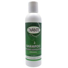 OVANTE Demodex Shampoo bottle front view, USA-made formula for scalp care