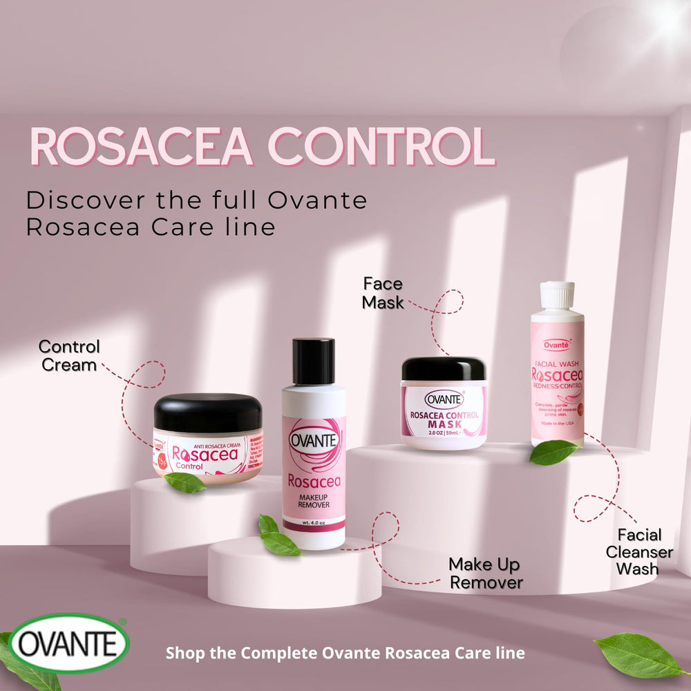 Ovante rosacea cream daily use with natural actives for redness