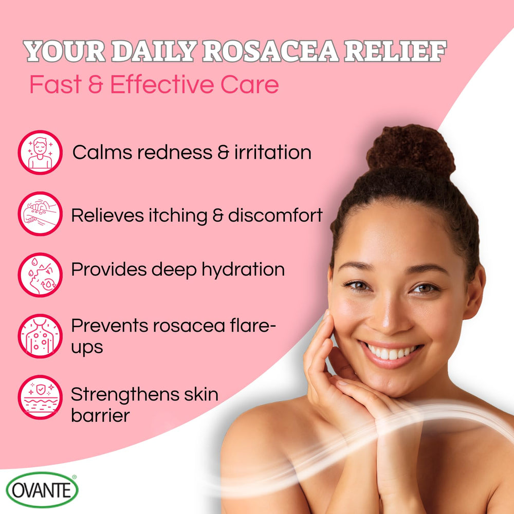 Ovante rosacea cream fragrance-free formula made in the USA