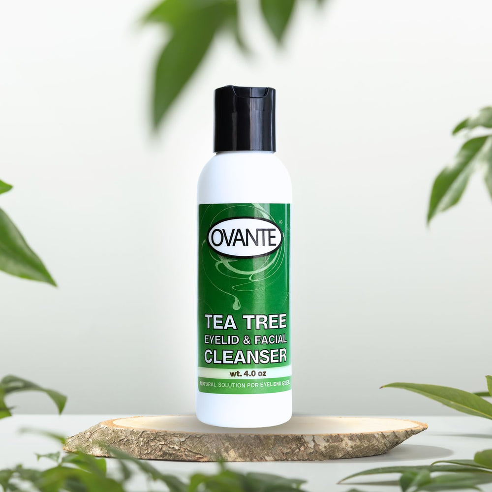 OVANTE Natural extracts image highlights botanical ingredients and vitamins for gentle care.