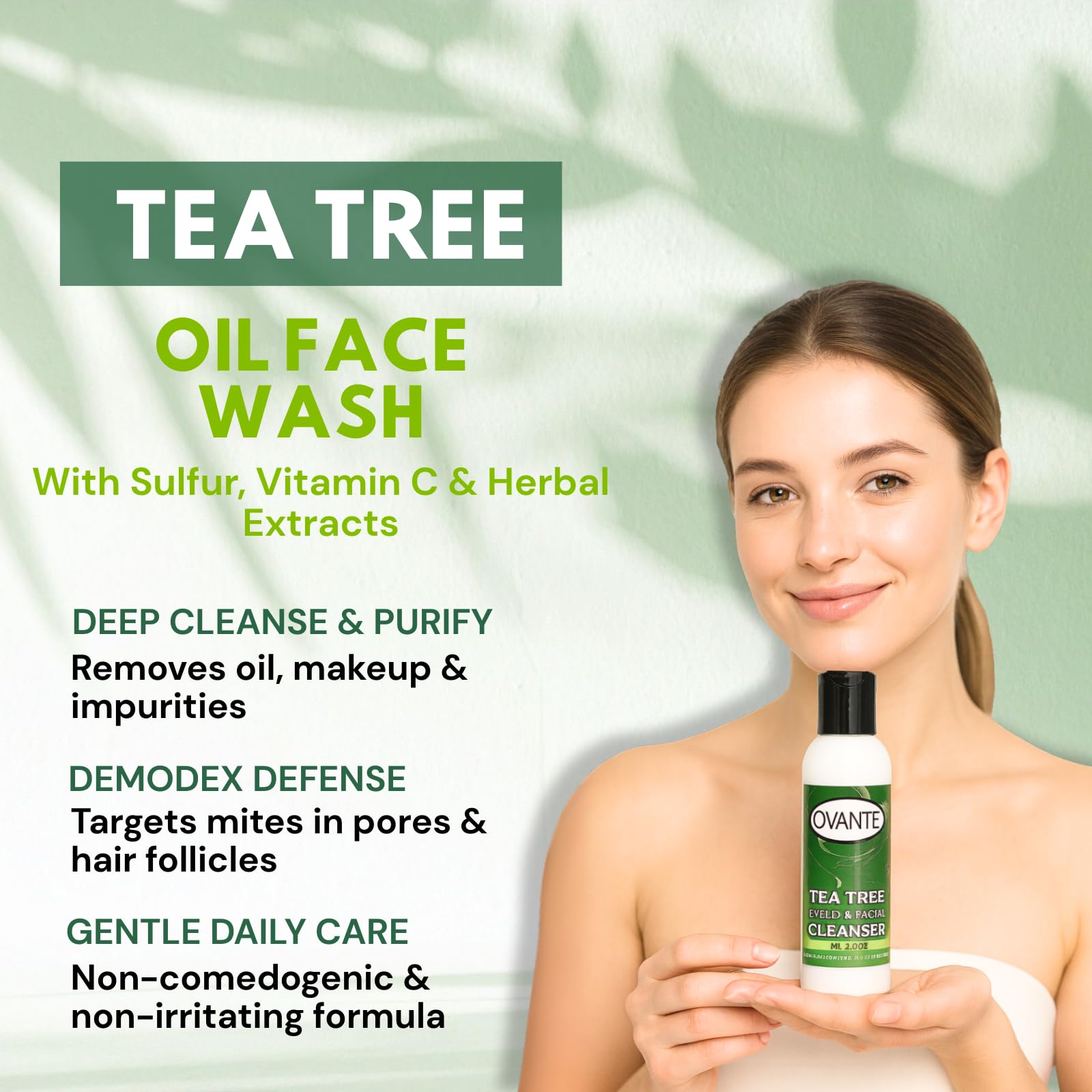 OVANTE Refreshing scent image suggests spa-like, refreshing cleansing experience.