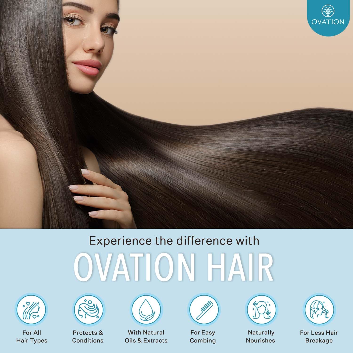 Ovation Color Protection Shampoo on shelf ready for daily color care routine