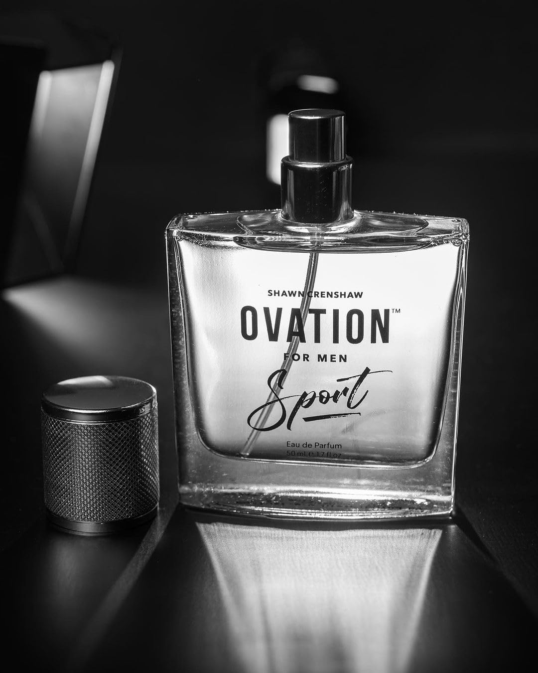Ovation for Men Sport bottle detail highlights premium craftsmanship