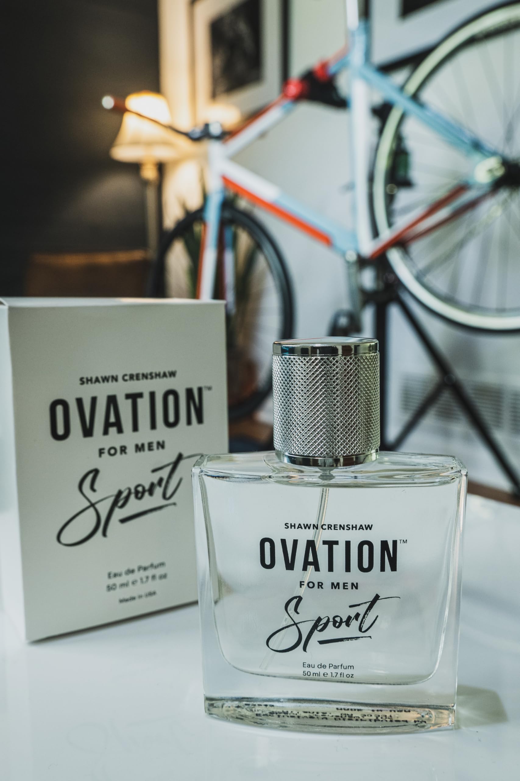 Ovation for Men Sport packaging front confirms brand presence