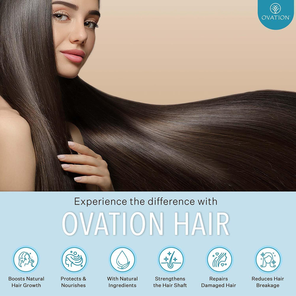 Ovation Hair Cell Therapy before and after outcome visual.