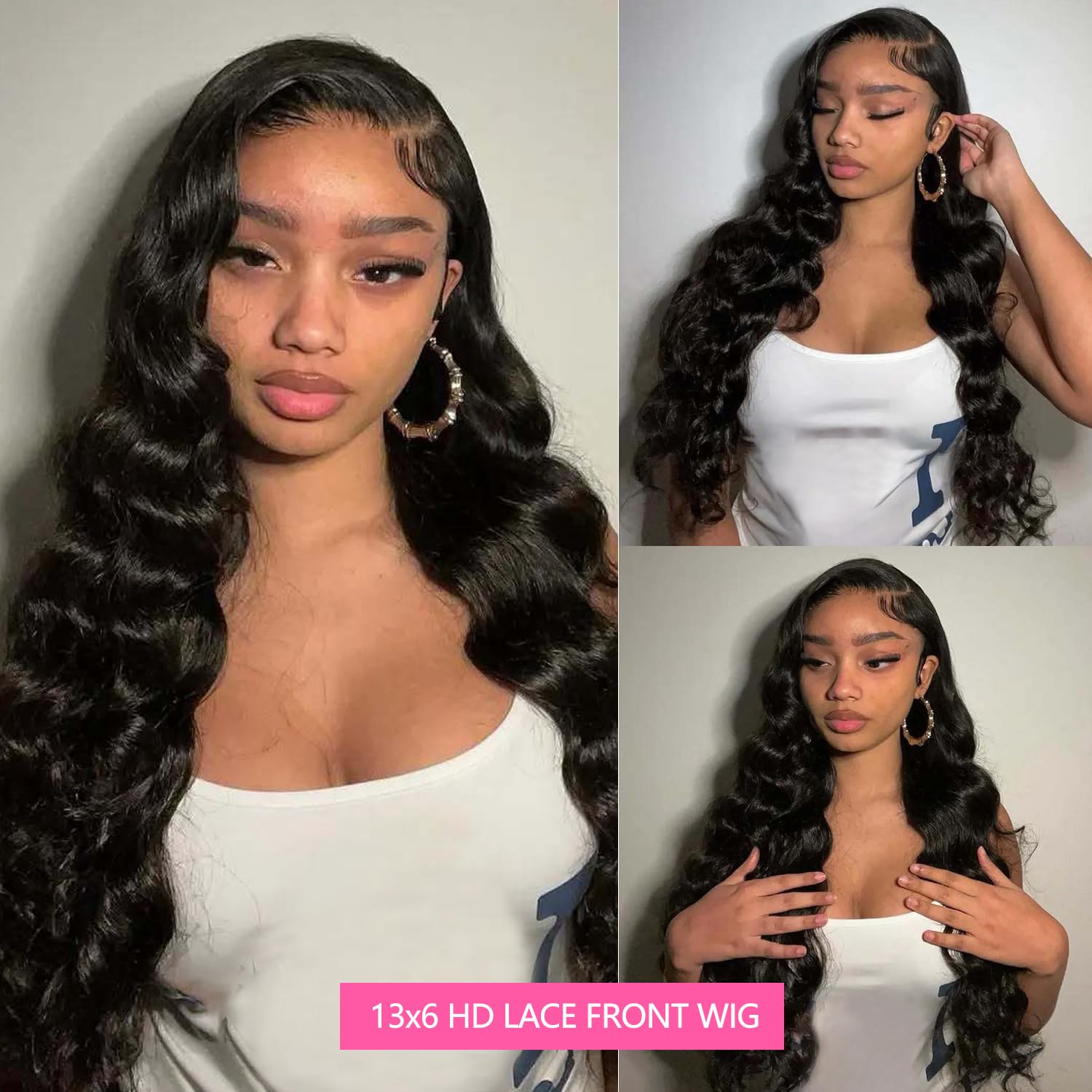 oveflect deep parting 13x6 lace front enables versatile styling