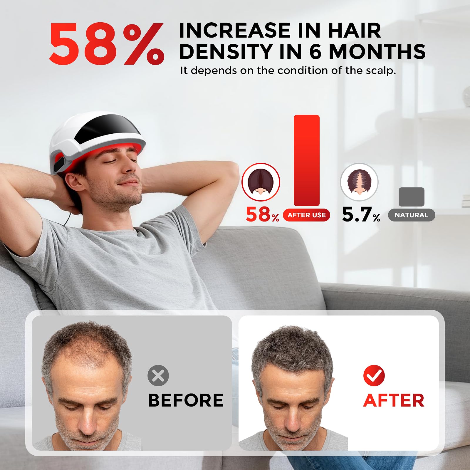 OVEKPA cap indicates a 25-minute session with automatic shut-off for convenience.