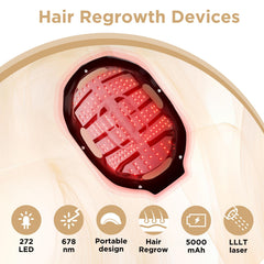OVEKPA 162-diode array delivers precise 650-660nm light to priority treatment zones.